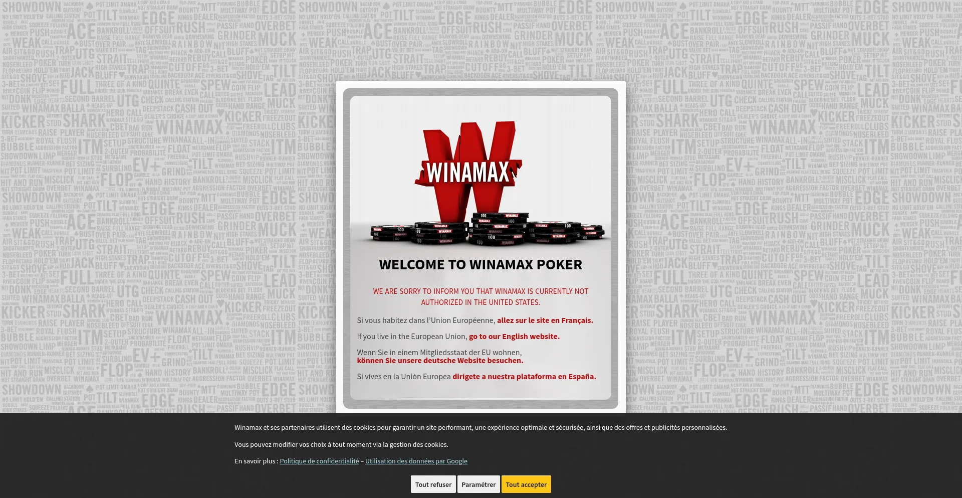 ¿És Seguro y Confiable Winamax.link?