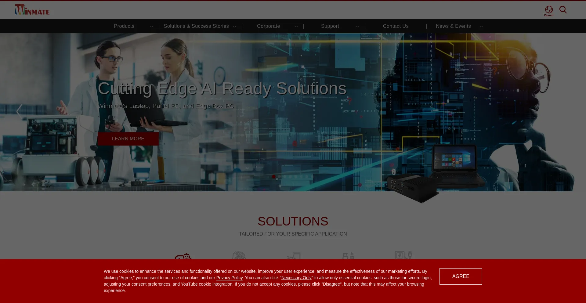 Website screenshot of Winmate.com