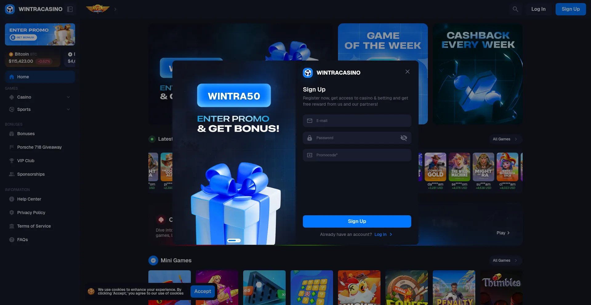 ¿És Seguro y Confiable Wintracasino.com?