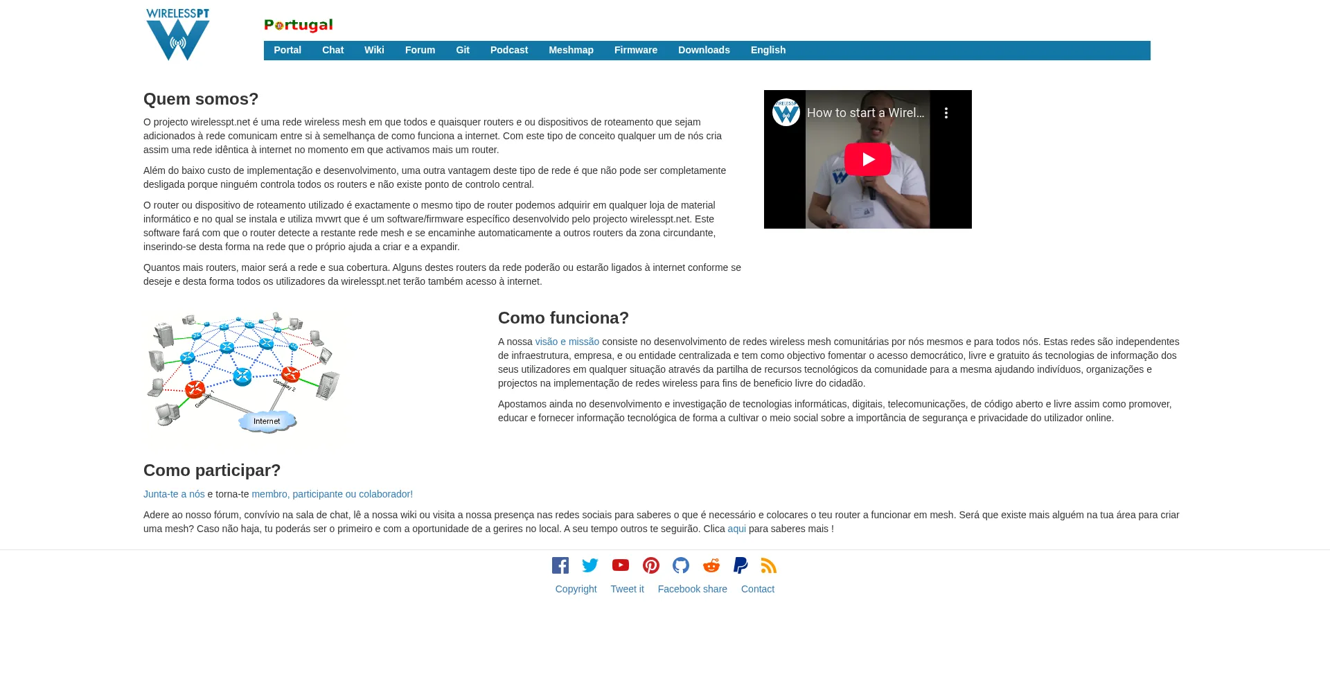 Website screenshot of Wirelesspt.net