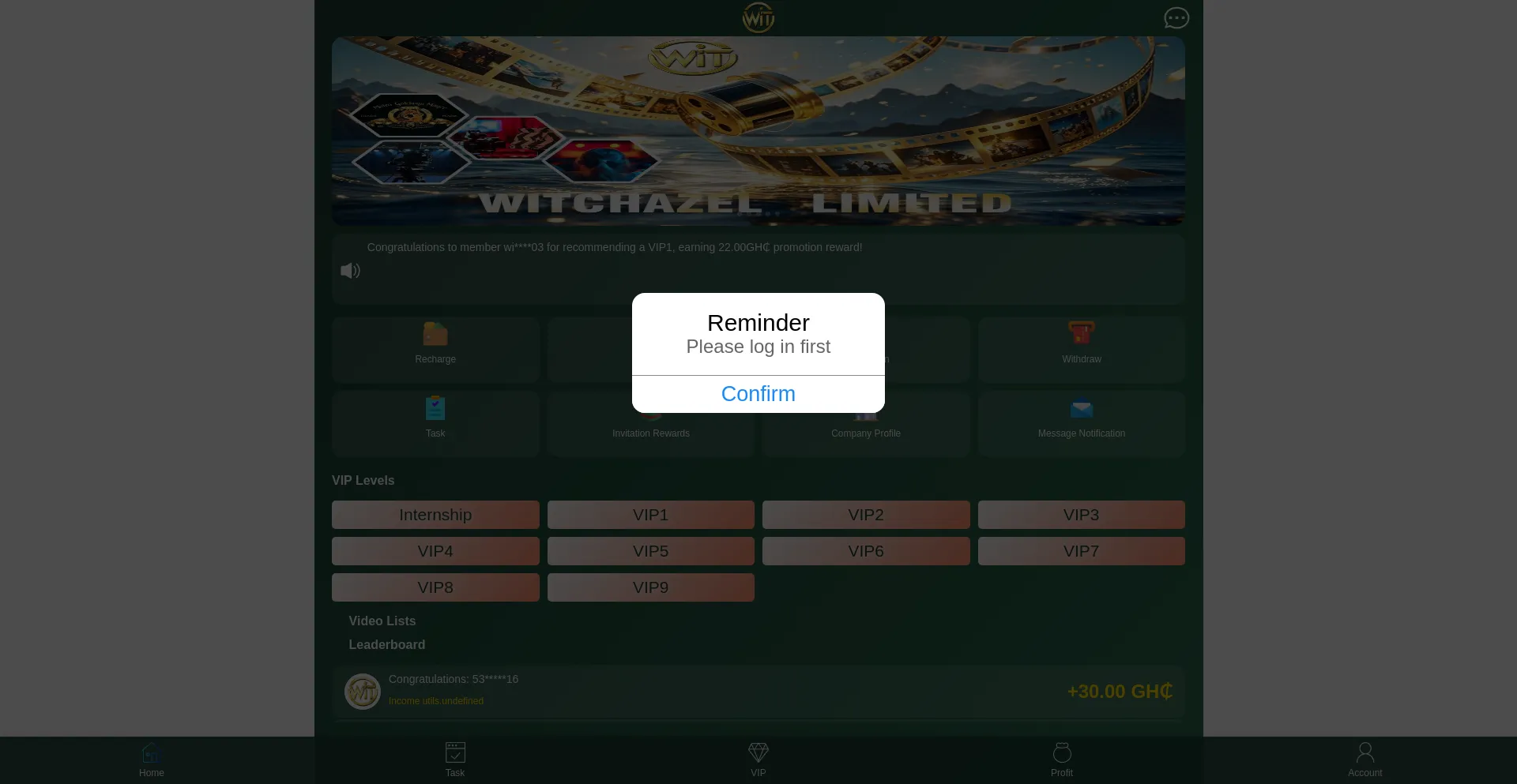 Website screenshot of Witchazellim.com