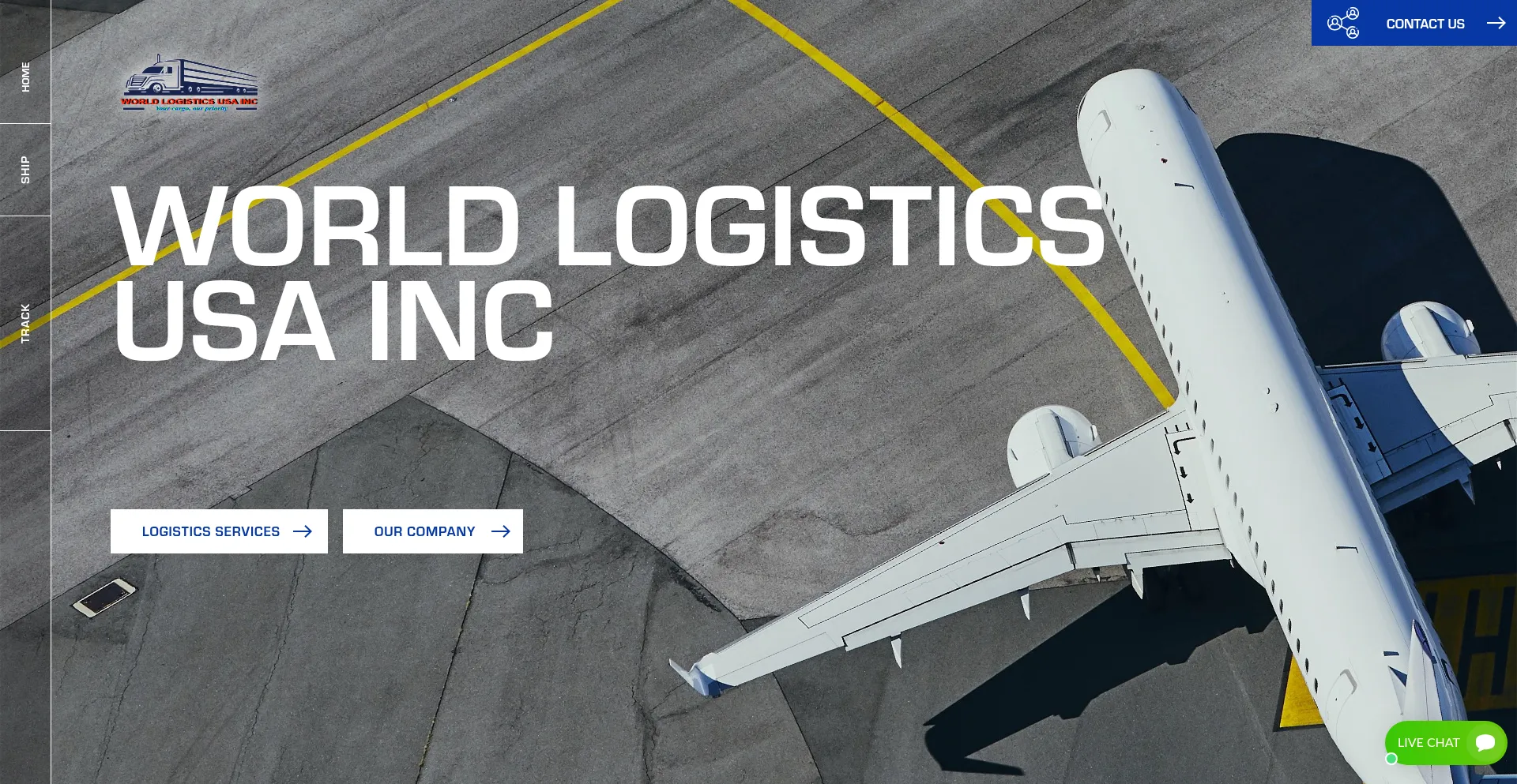 Website screenshot of Wlogisticsusa-inc.com