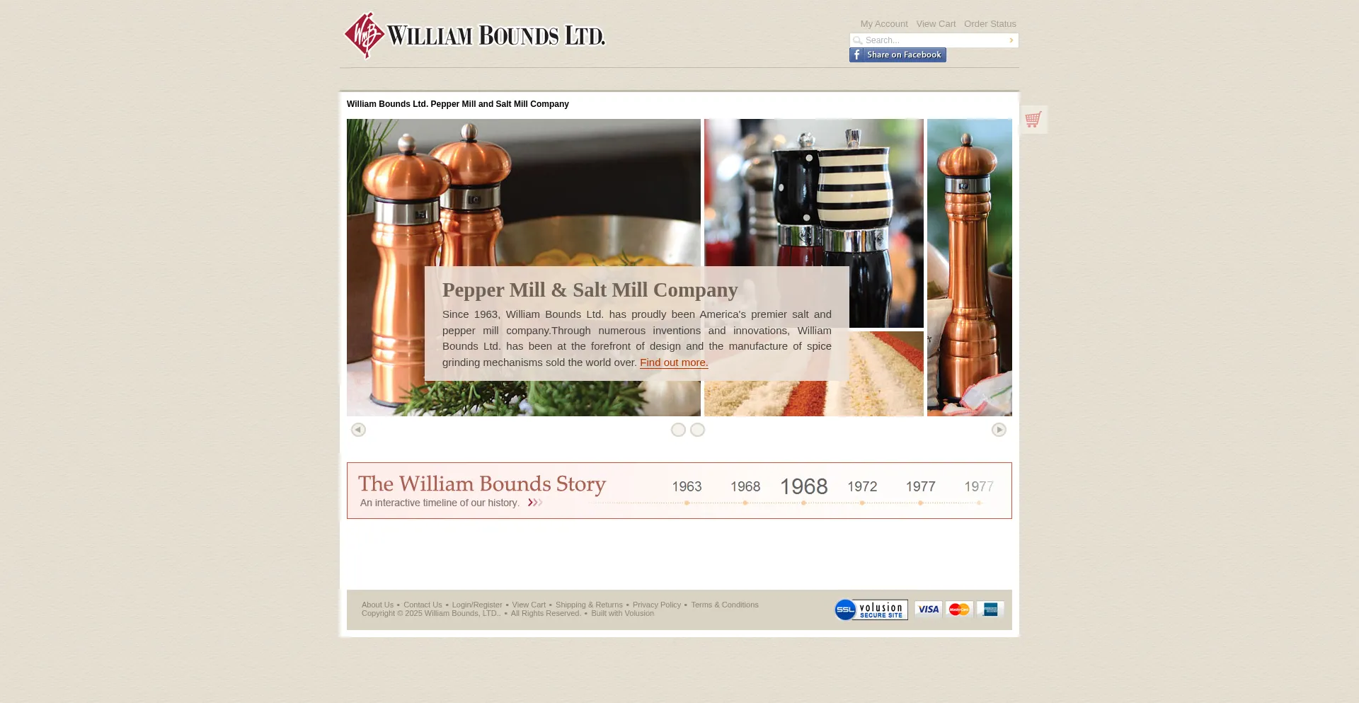 Website screenshot of Wmboundsltd.com