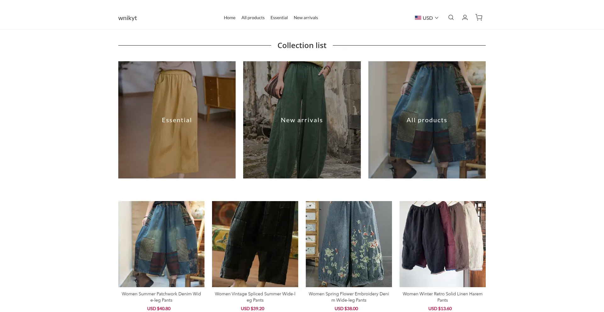 Website screenshot of Wnikyt.com