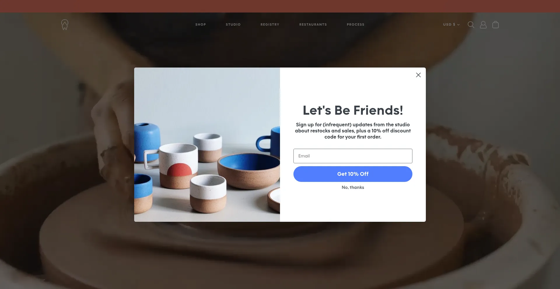 Website screenshot of Wolfceramics.com