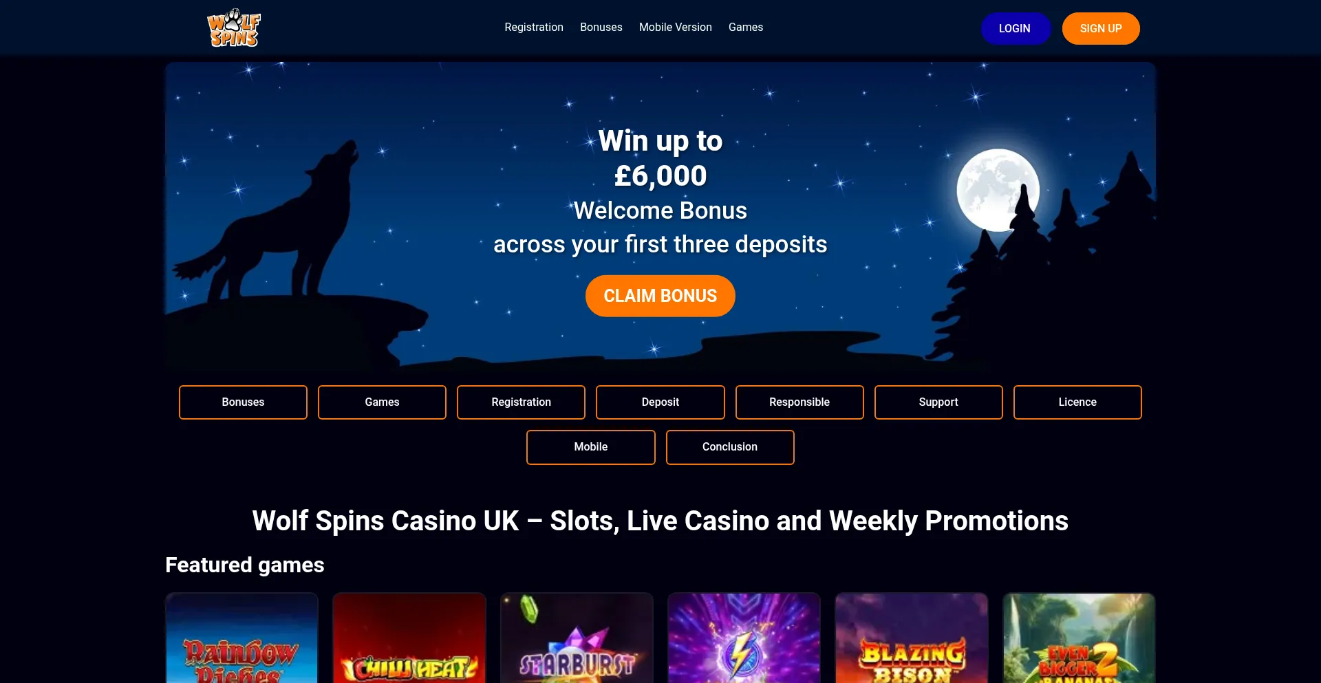 Wolfspins-gb.com