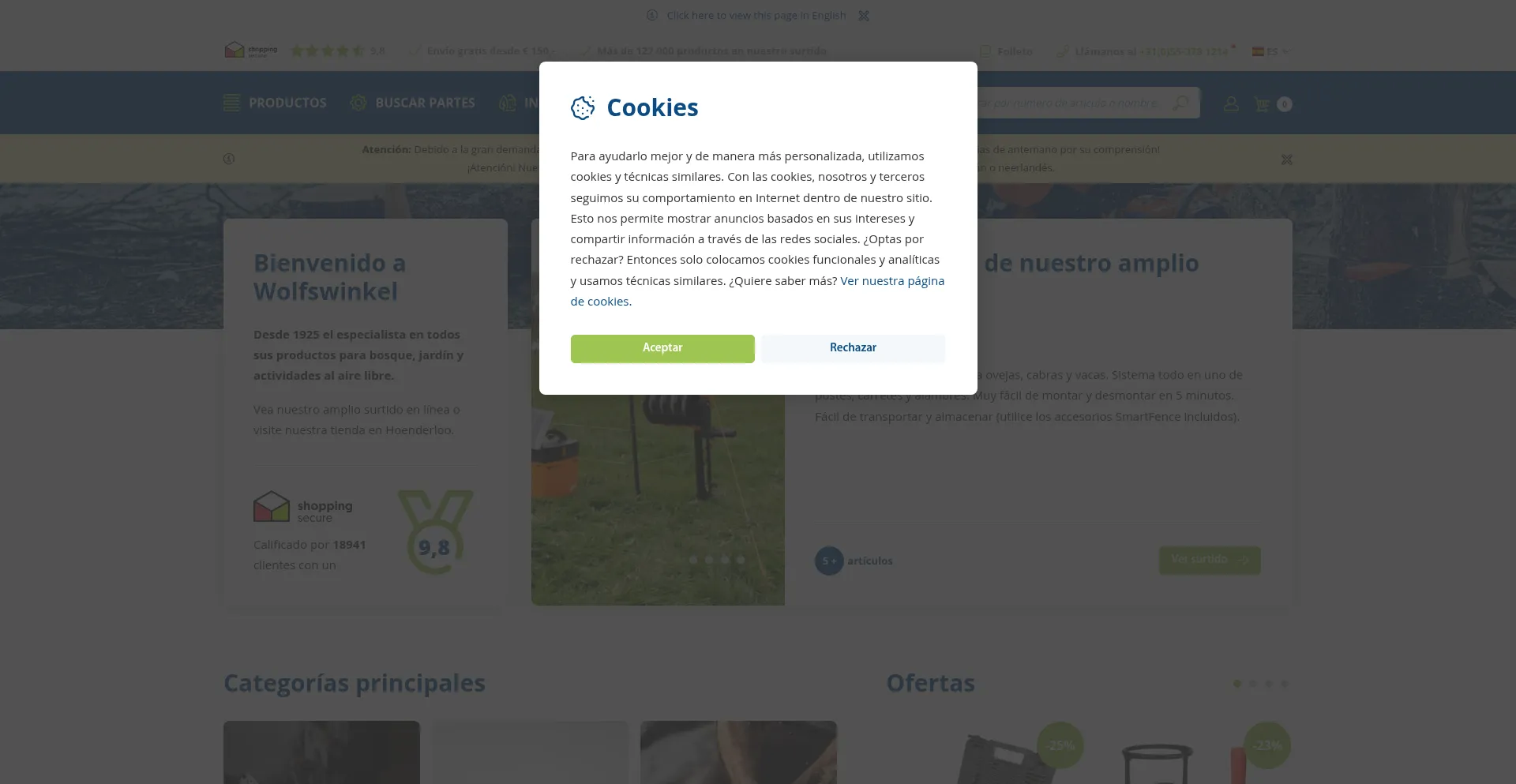 Website screenshot of Wolfswinkel.es