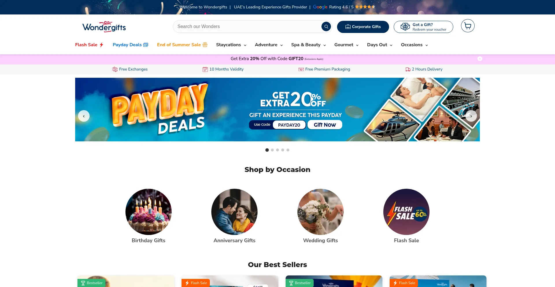 Wondergifts.ae Screenshot