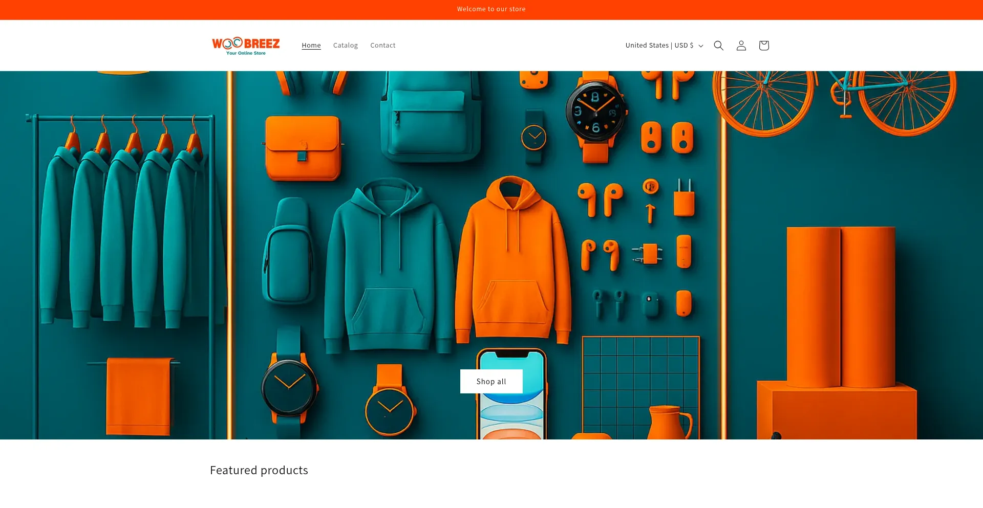 Website screenshot of Woobreez.com
