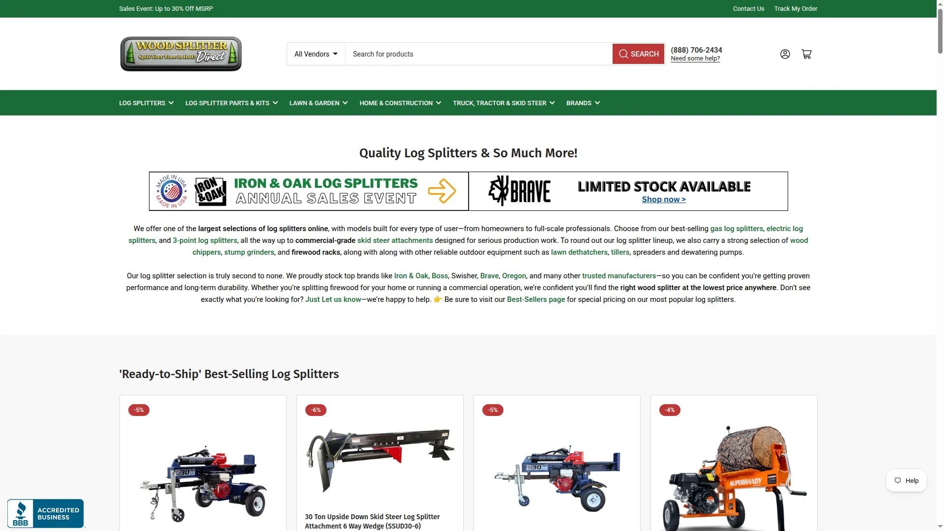 Woodsplitterdirect.com