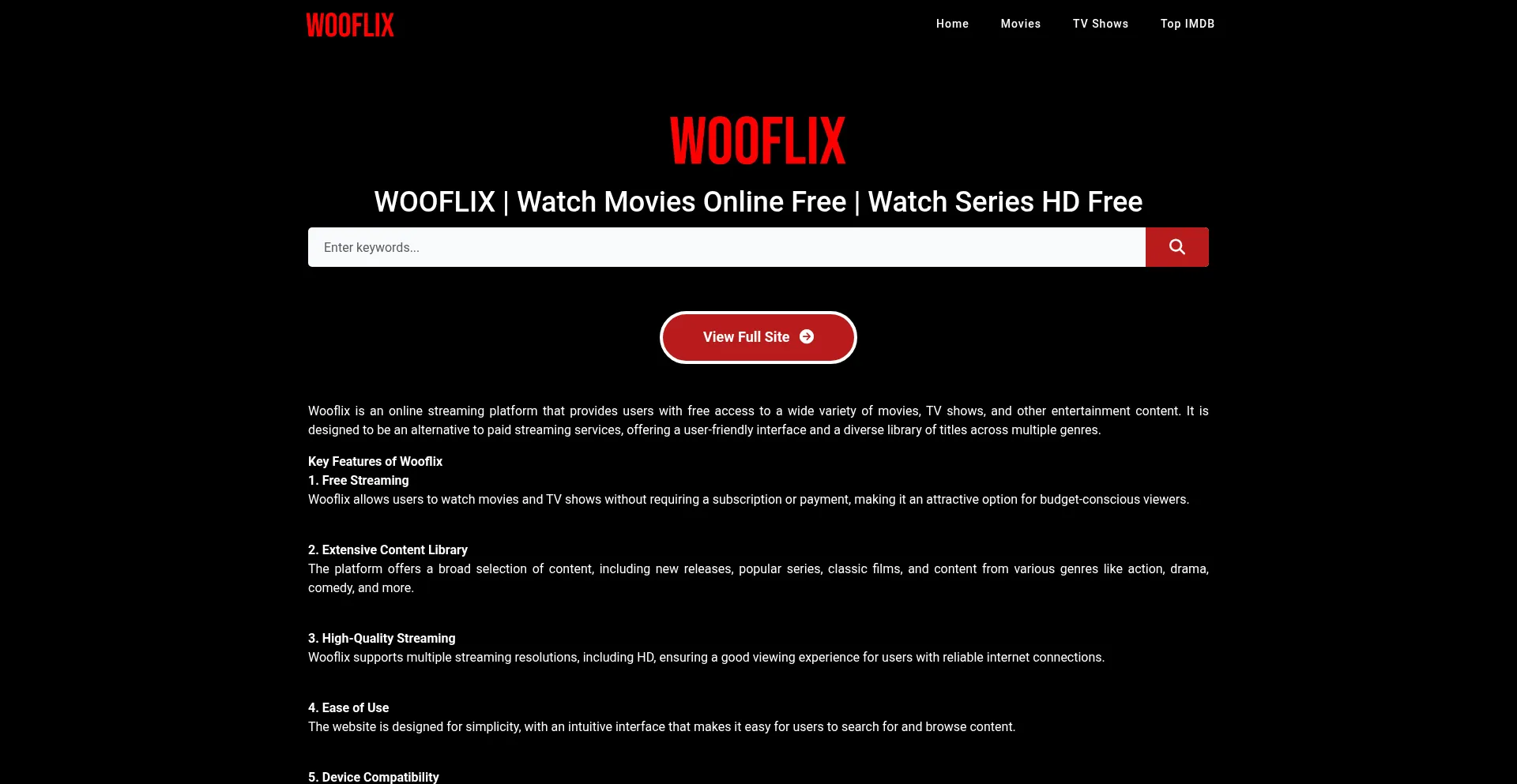 Wooflix.click Screenshot