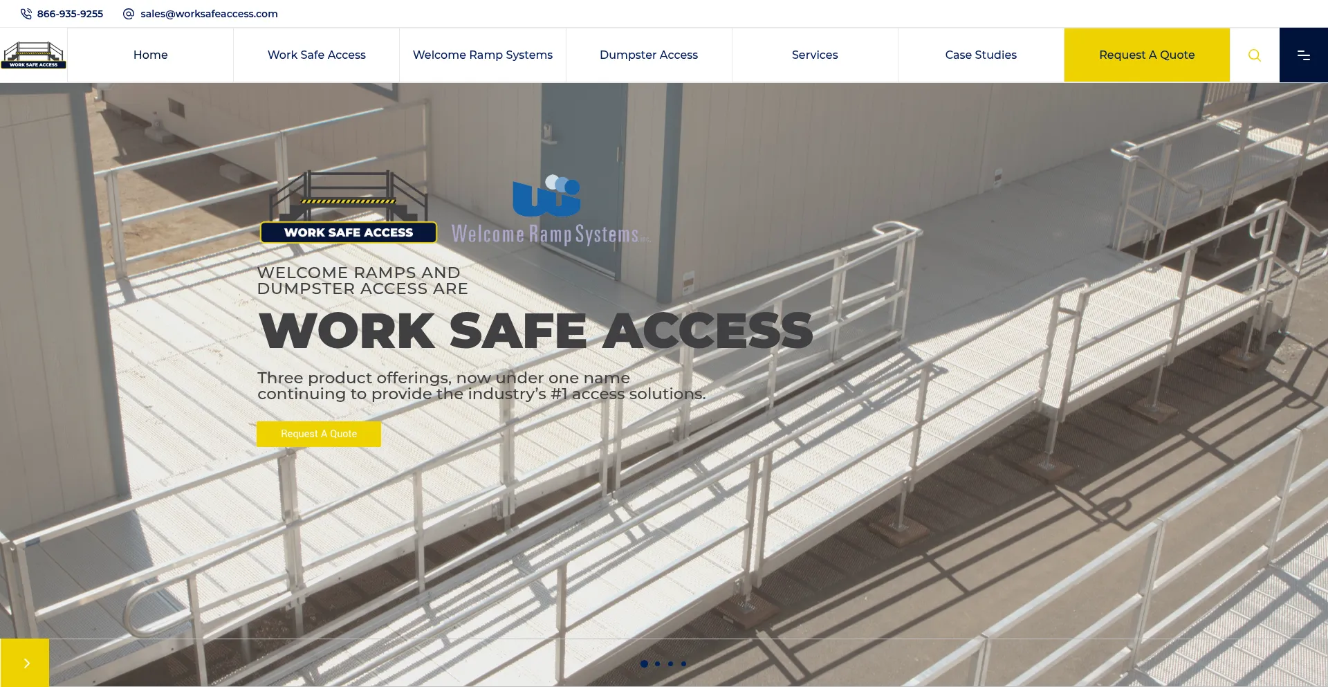 Website screenshot of Worksafeaccess.com