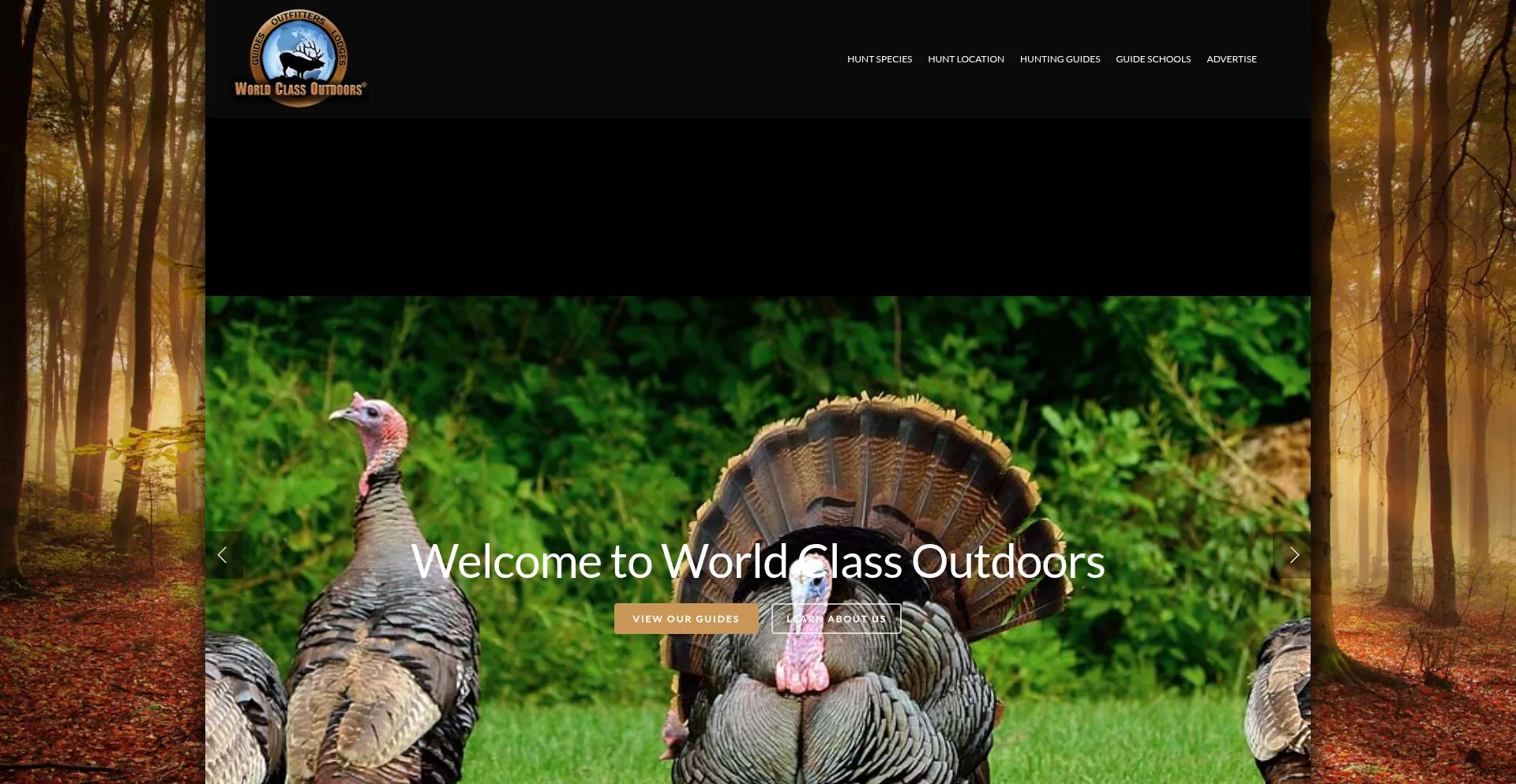 Website screenshot of Worldclassoutdoors.com