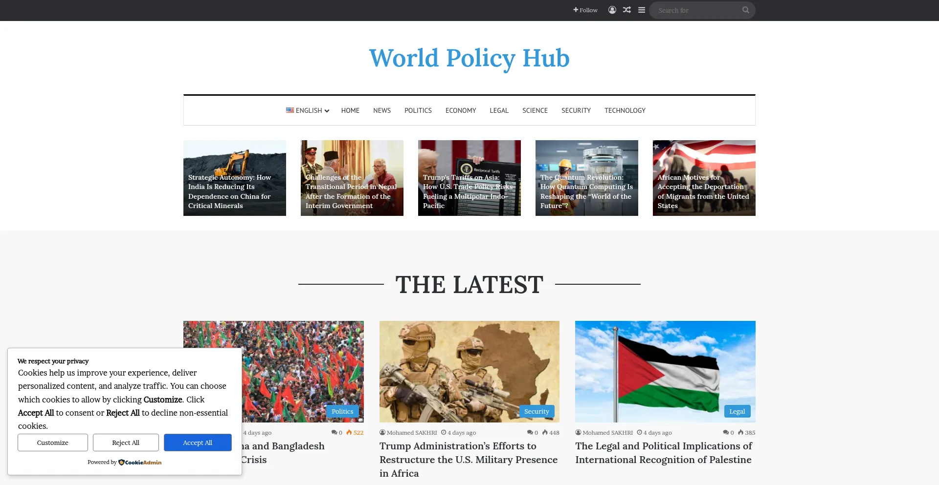 ¿És Seguro y Confiable Worldpolicyhub.com?