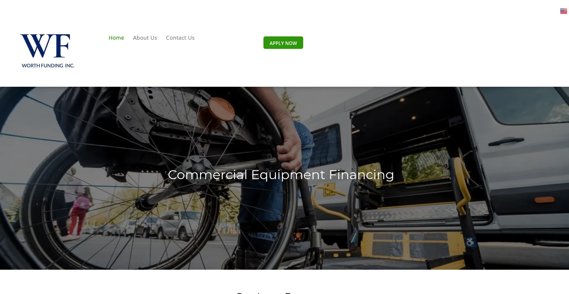 Website screenshot of Worthfunding.com