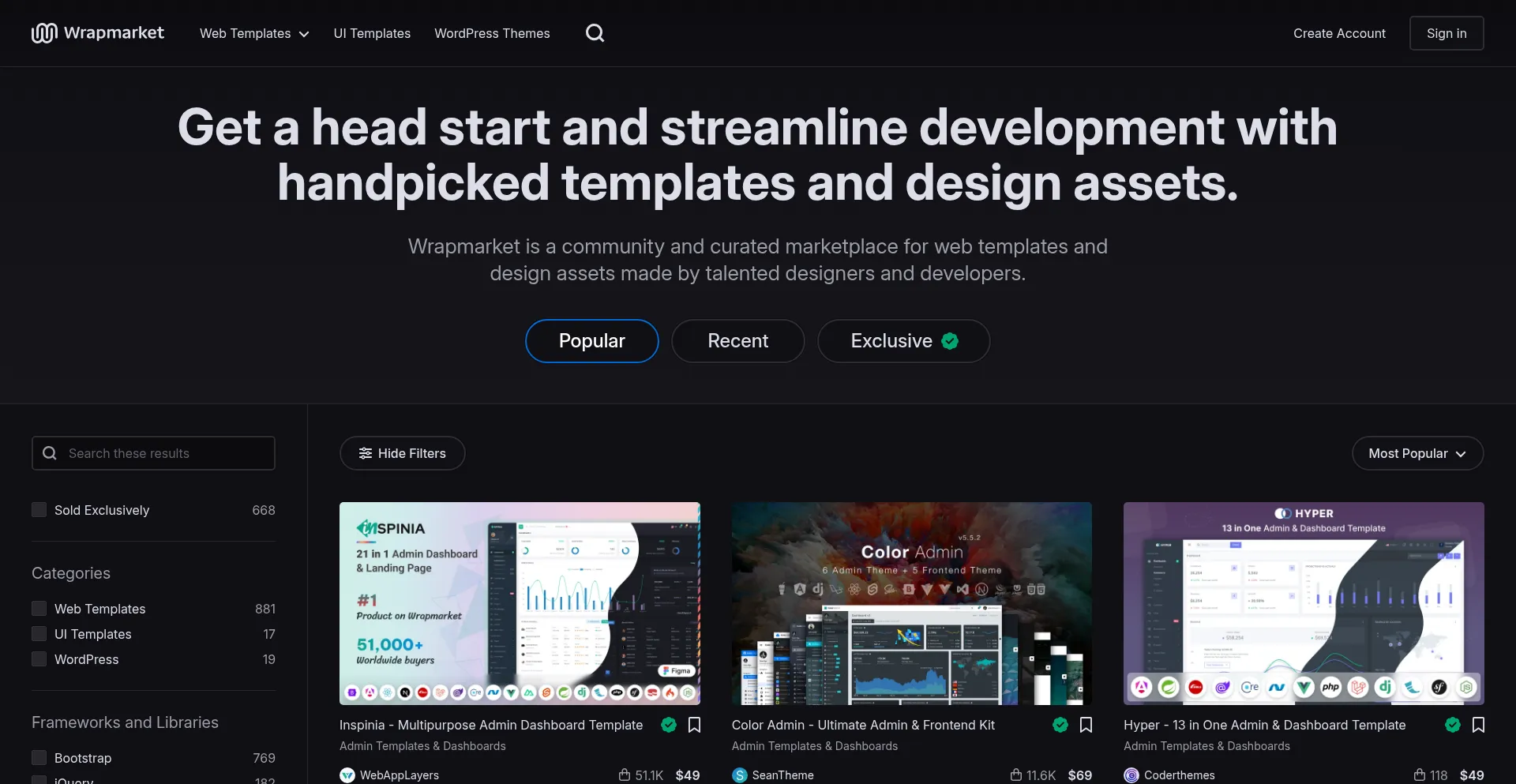 Website screenshot of Wrapmarket.com