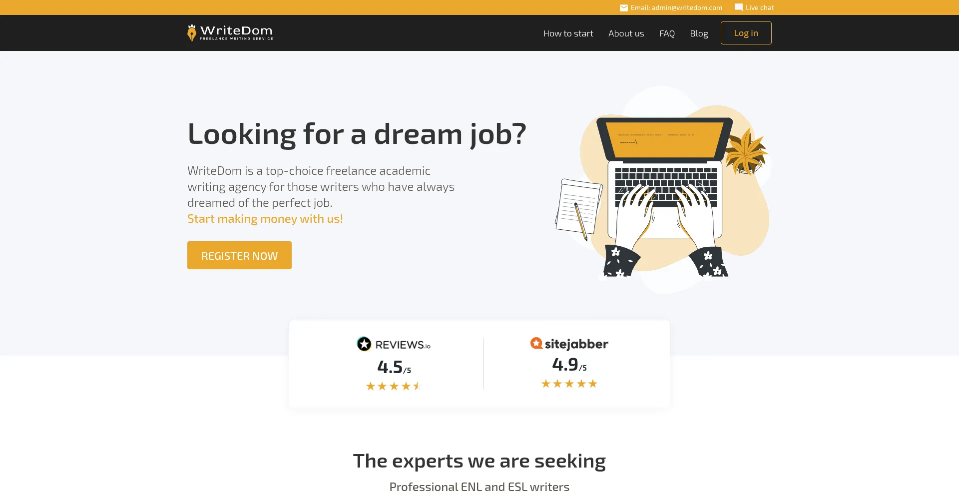 ¿És Seguro y Confiable Writedom.com?