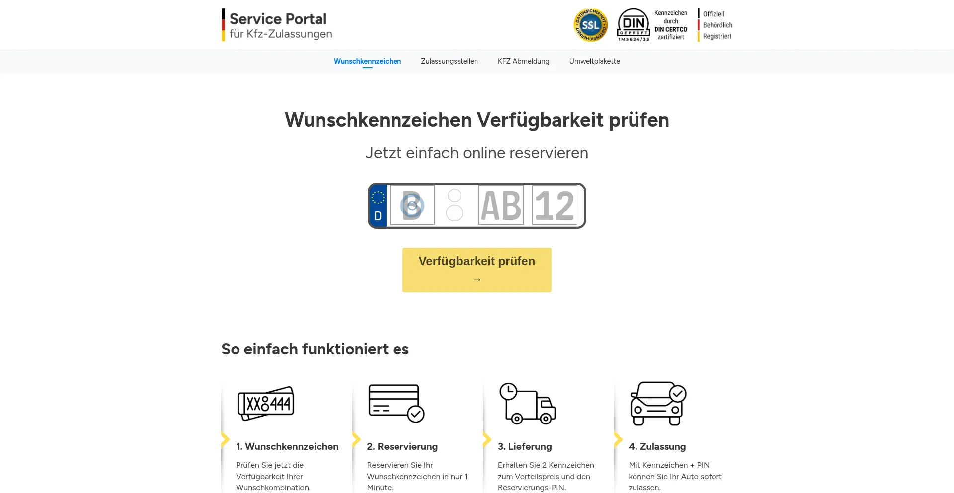 ¿És Seguro y Confiable Wunschkennzeichen-reservieren.jetzt?