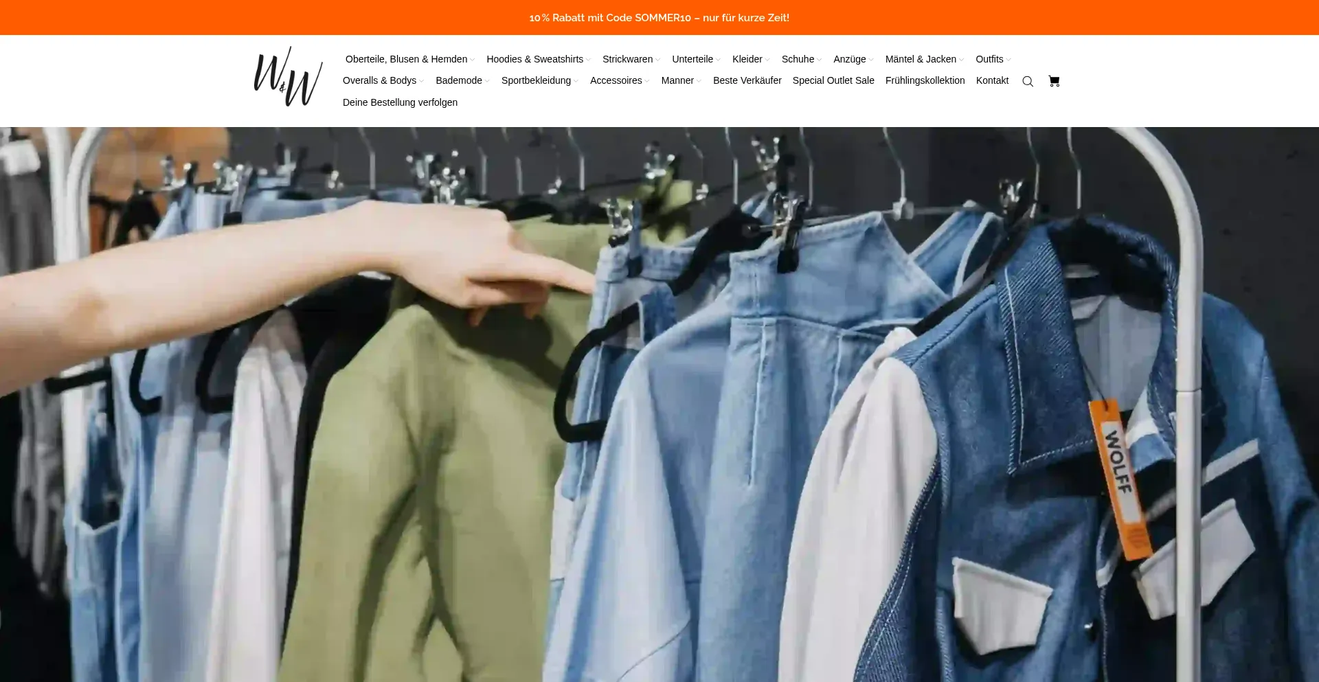 Website screenshot of Wwmode.de