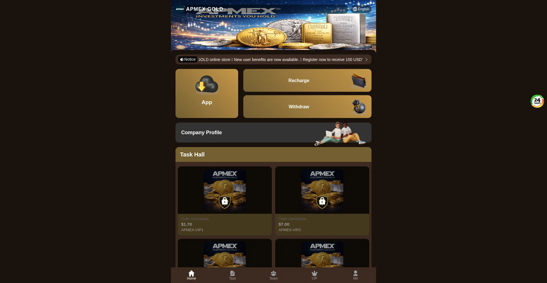 Www-apexgold.icu
