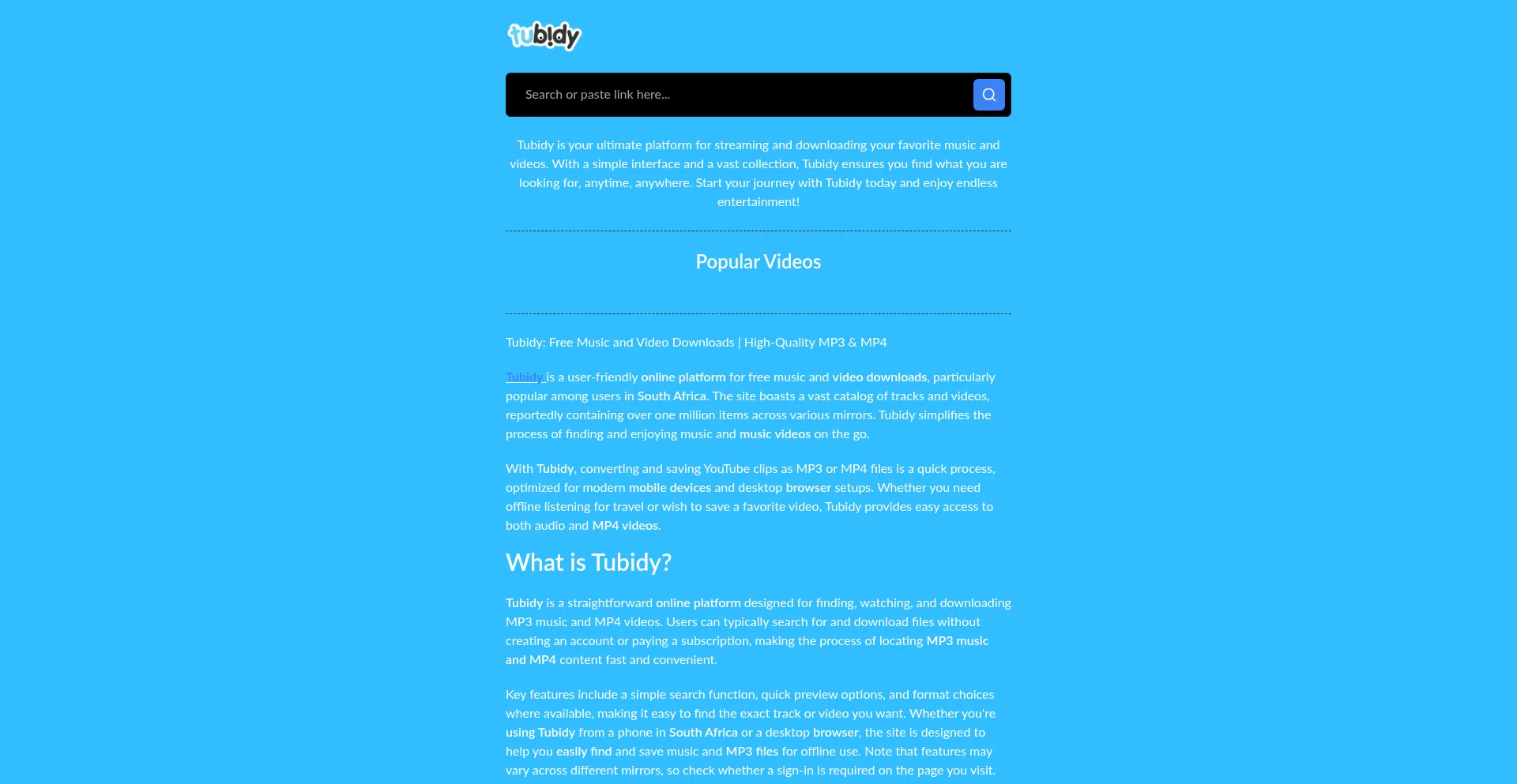 Www-tubidy.net