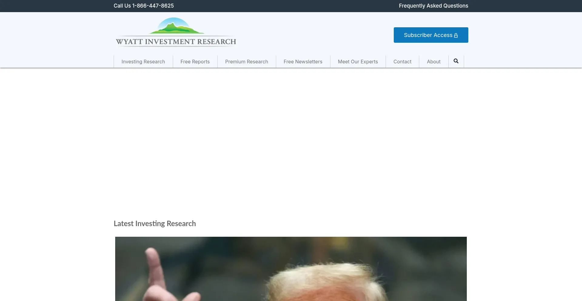 Wyattresearch.com Screenshot
