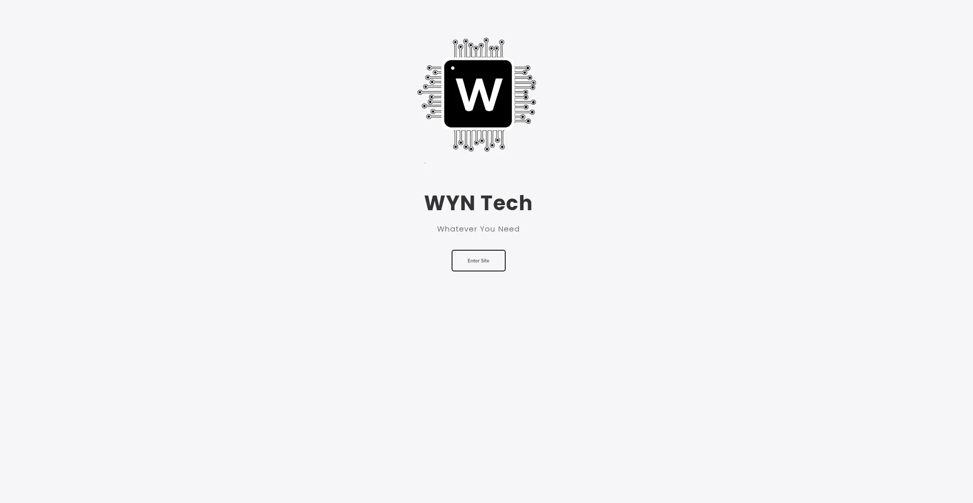 Website screenshot of Wyntech.online