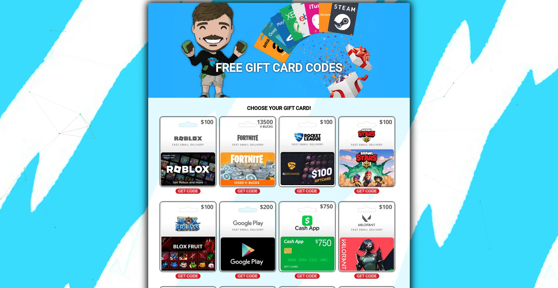 Website screenshot of X4y.live