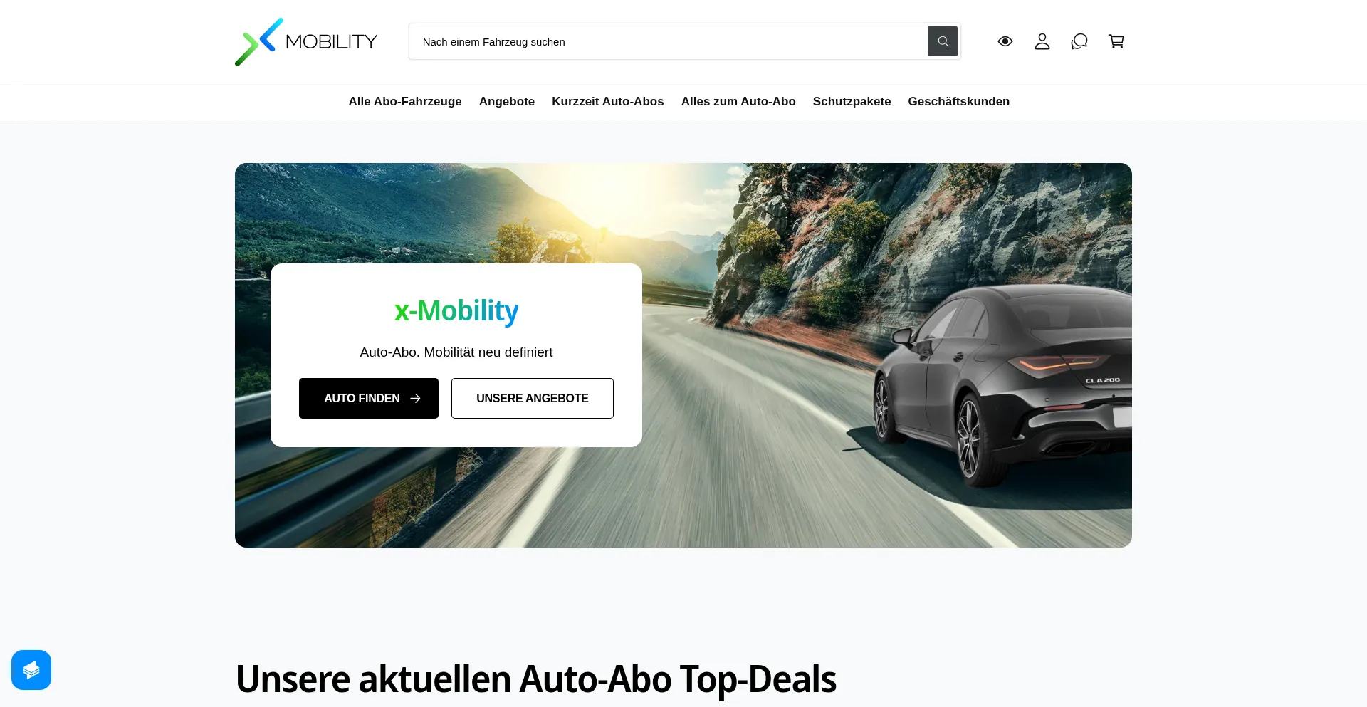 Website screenshot of X-mobility.de