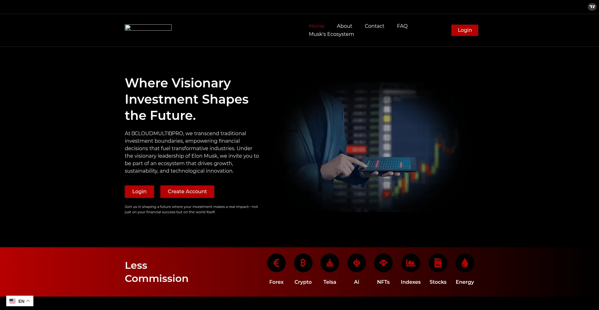 Website screenshot of Xcloudmultixpro.com