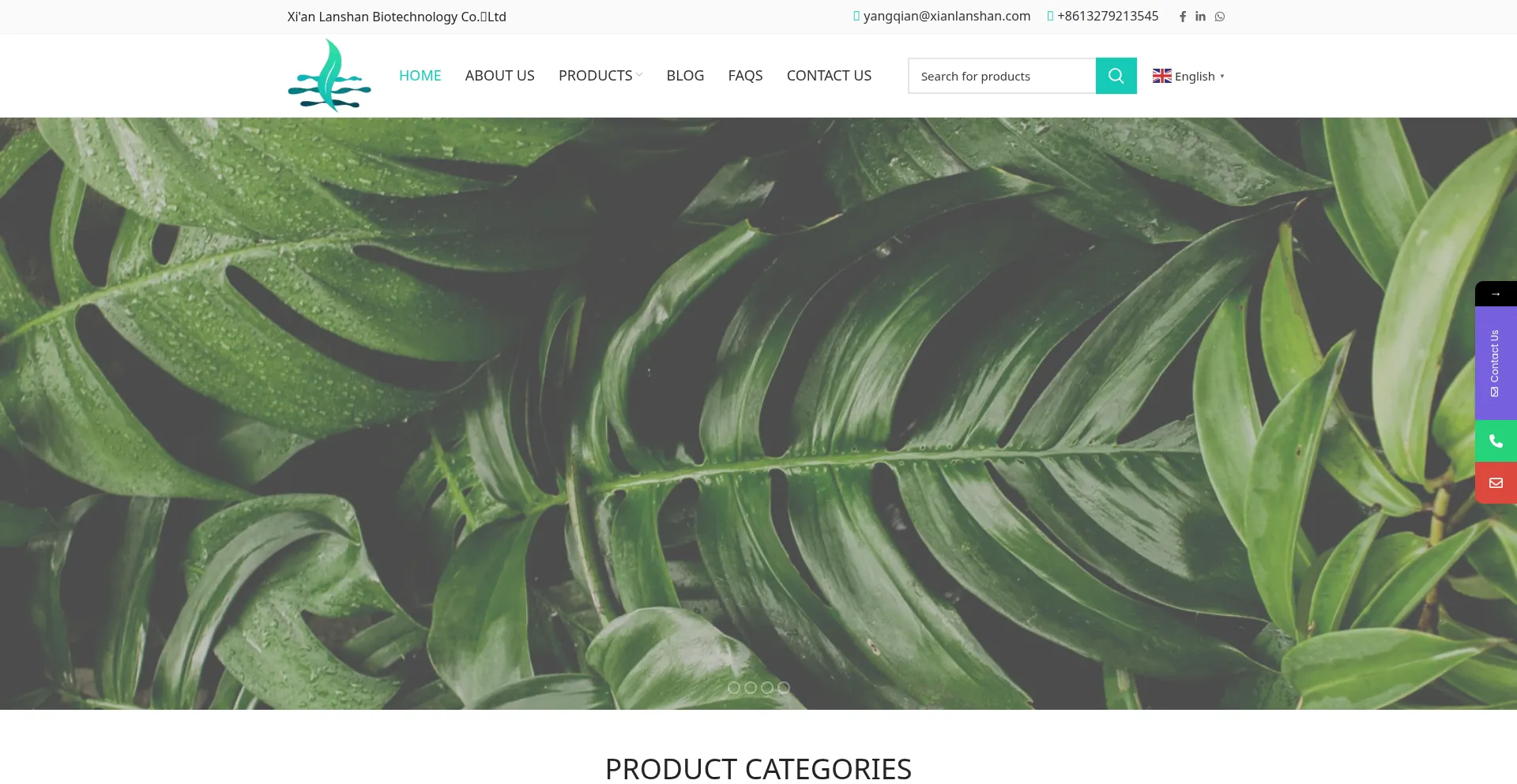 Website screenshot of Xianlanshan.com