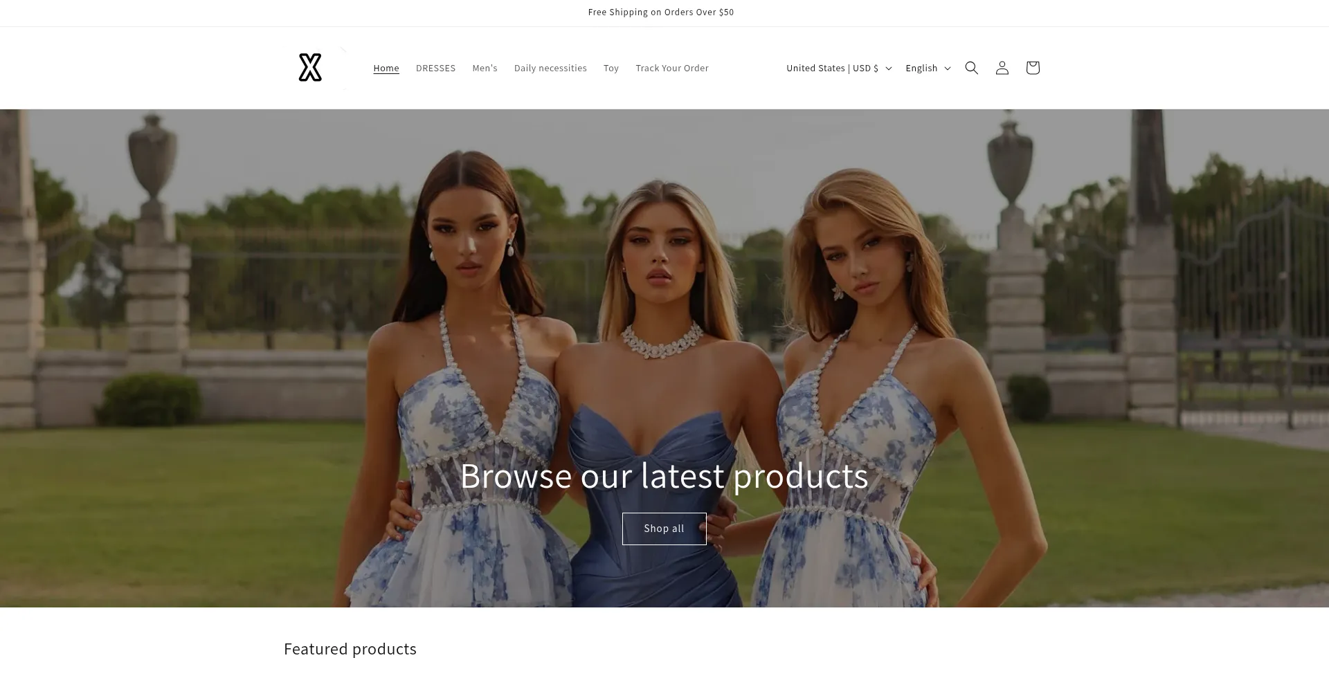 Website screenshot of Xinsheng.shop