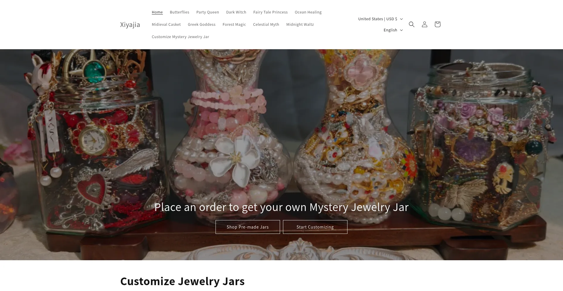 Website screenshot of Xiyajia.com