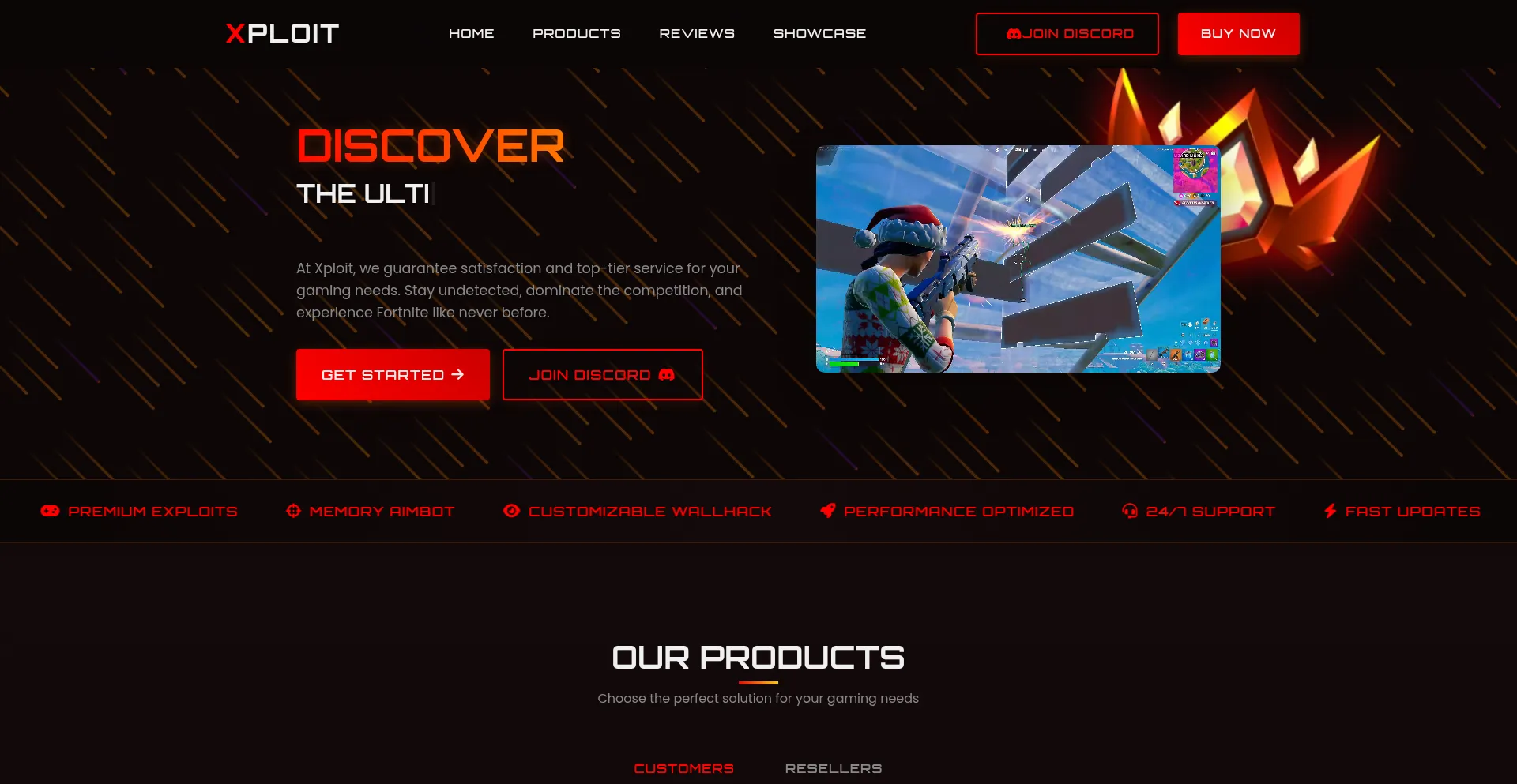 Website screenshot of Xploit.shop