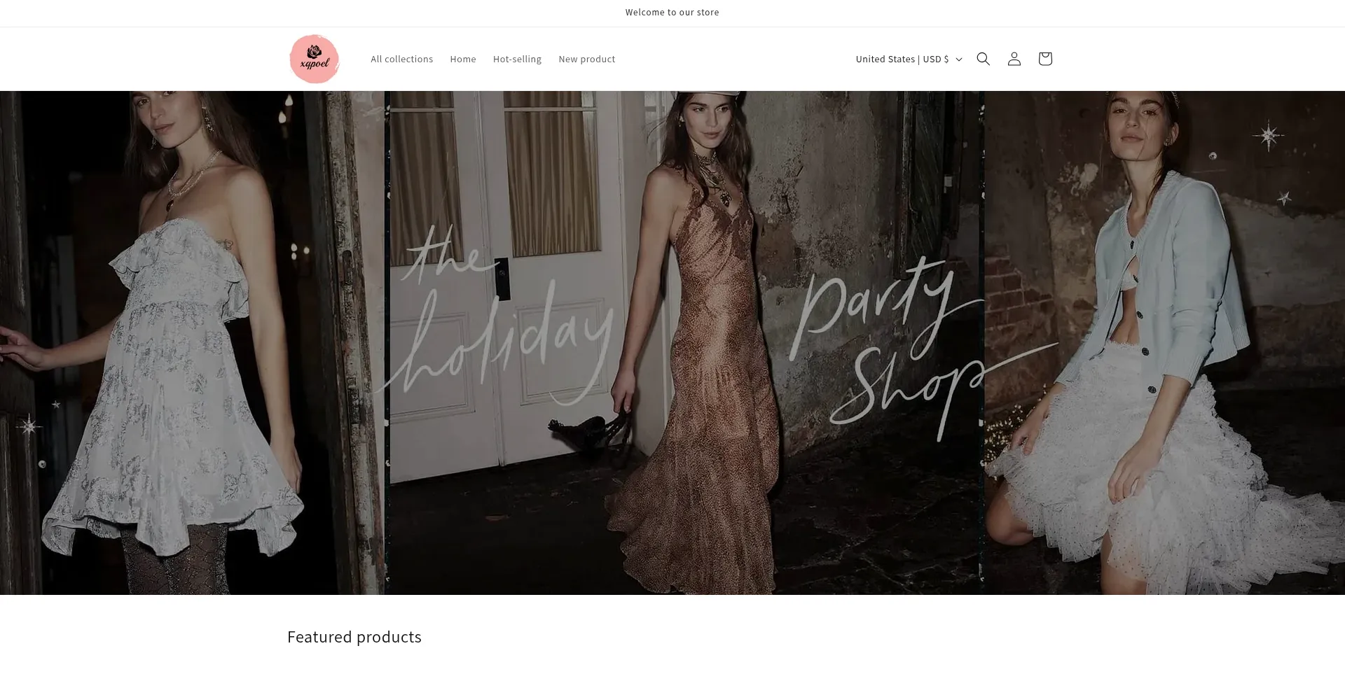 Website screenshot of Xqpoel.shop