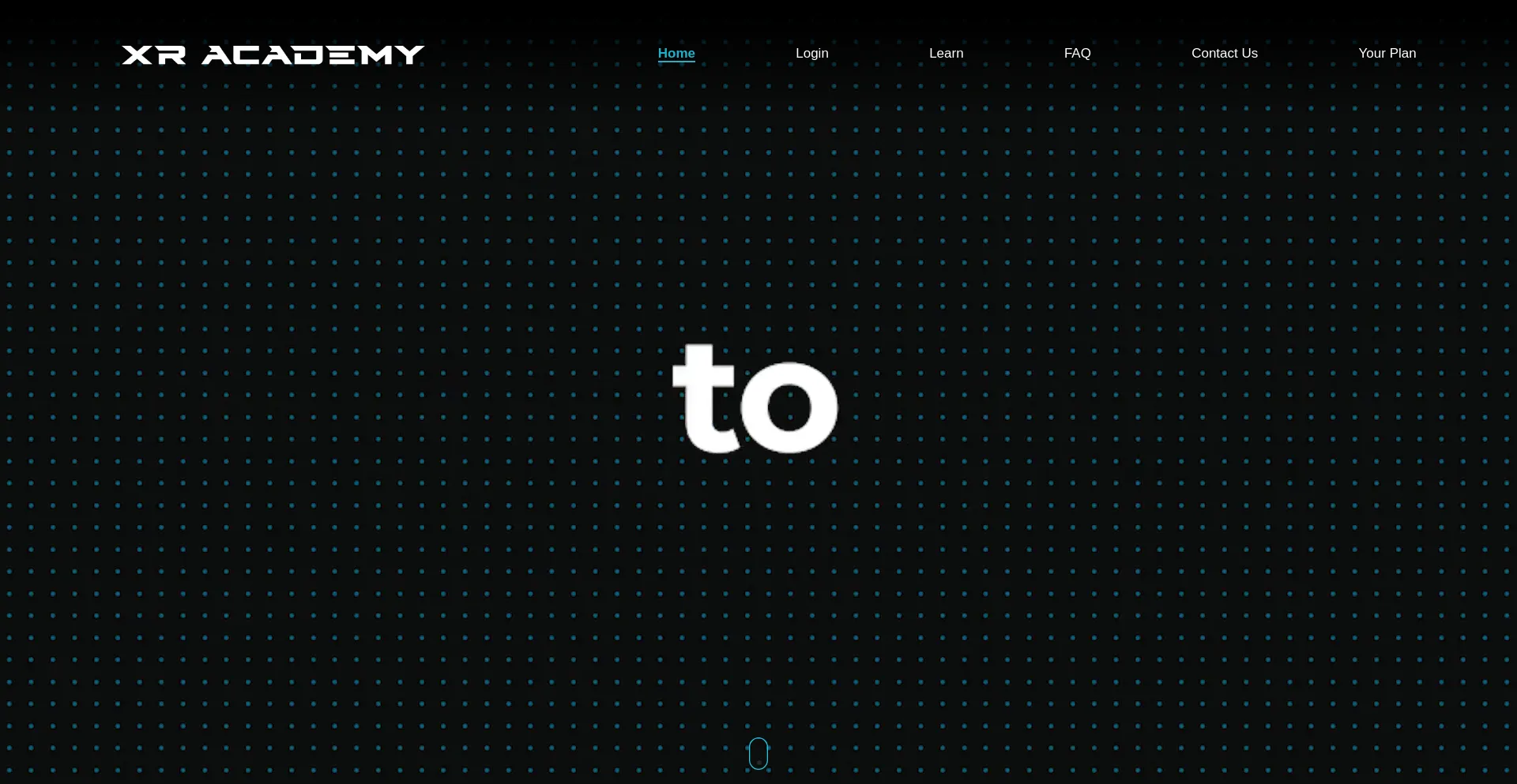 Website screenshot of Xr-academy.com