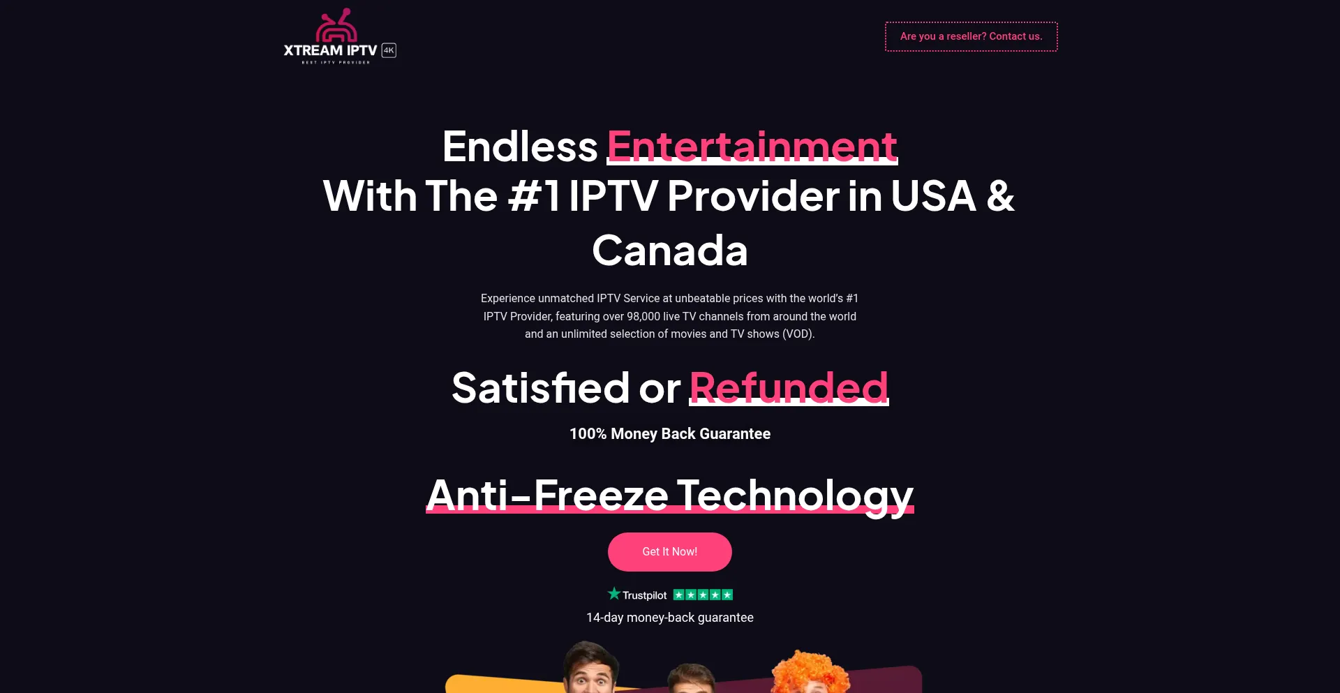 Xtream-iptv.com Screenshot