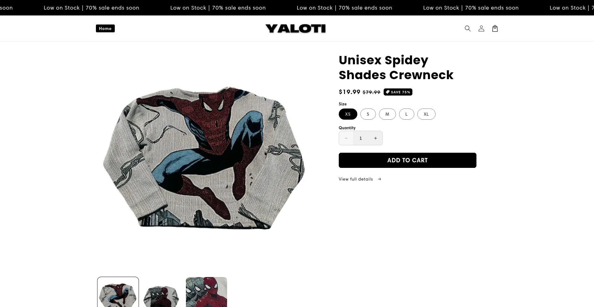 Yaloticlothing.com Screenshot