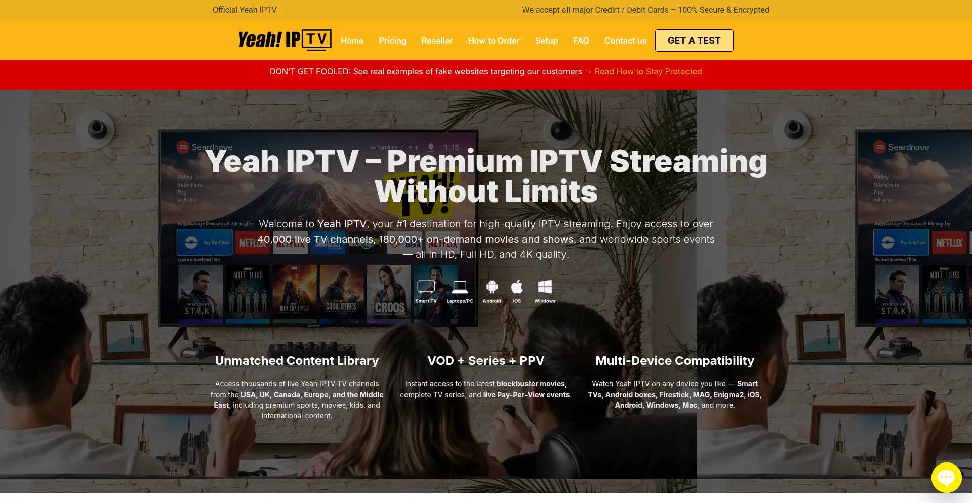 ¿És Seguro y Confiable Yeahiptv.io?