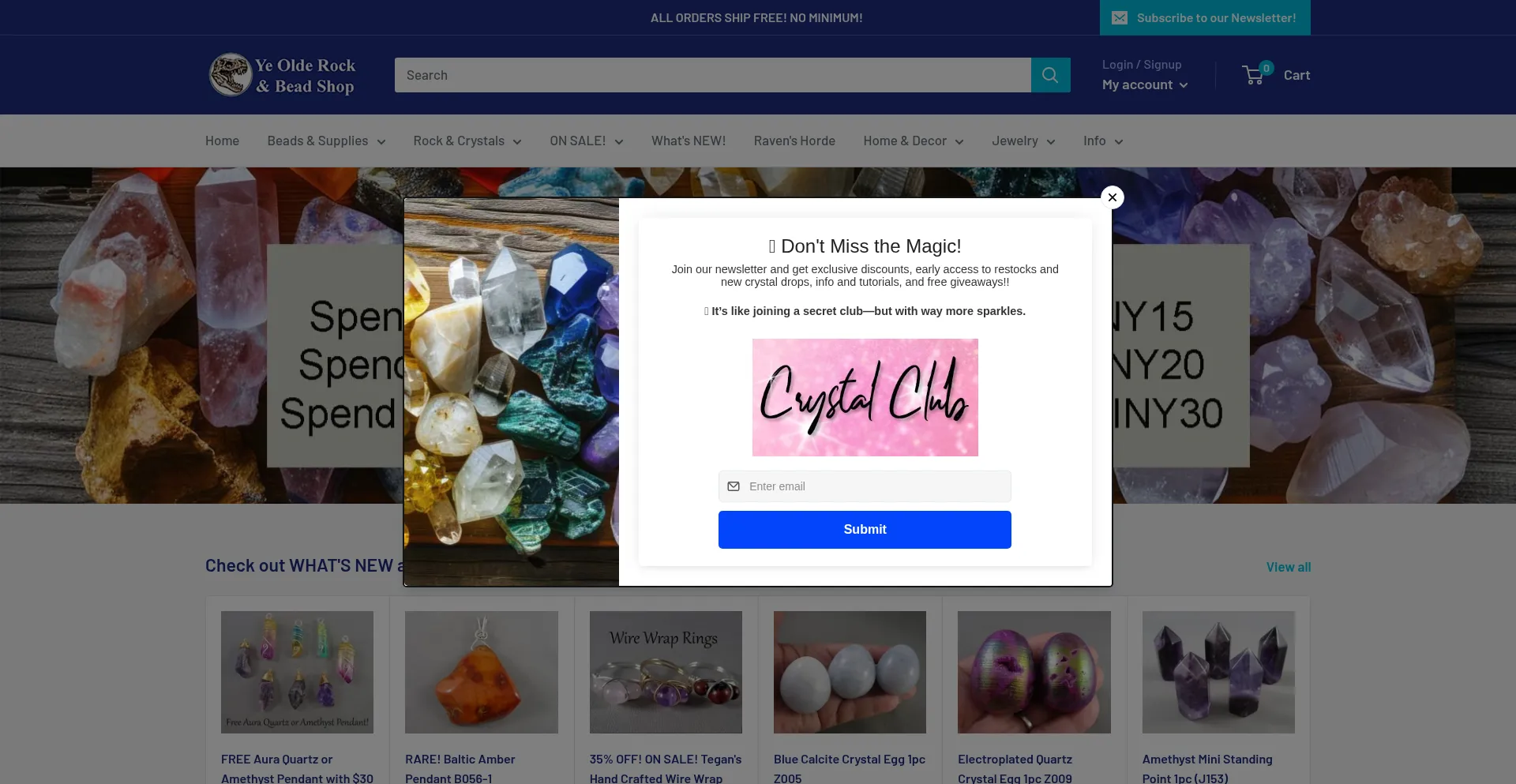 Yeolderockshop.com Screenshot