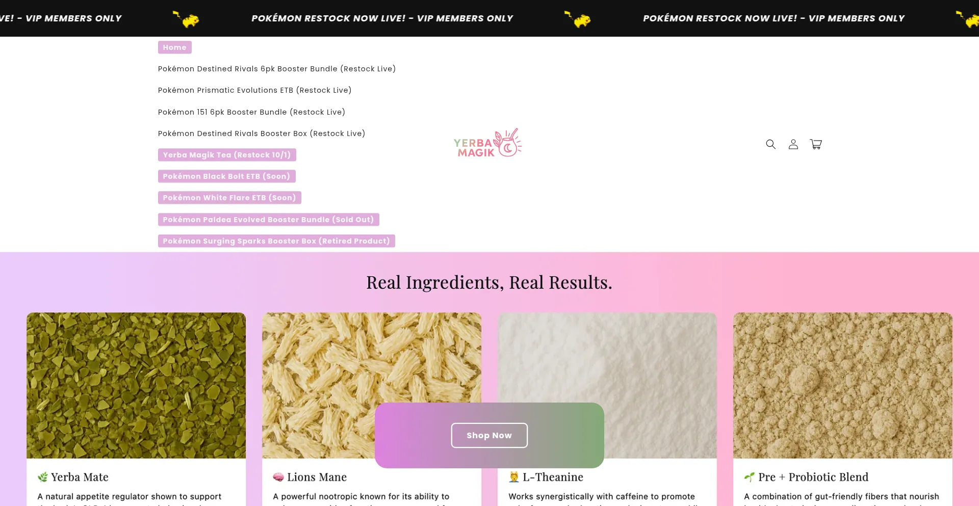 Yerbamagik.com Screenshot