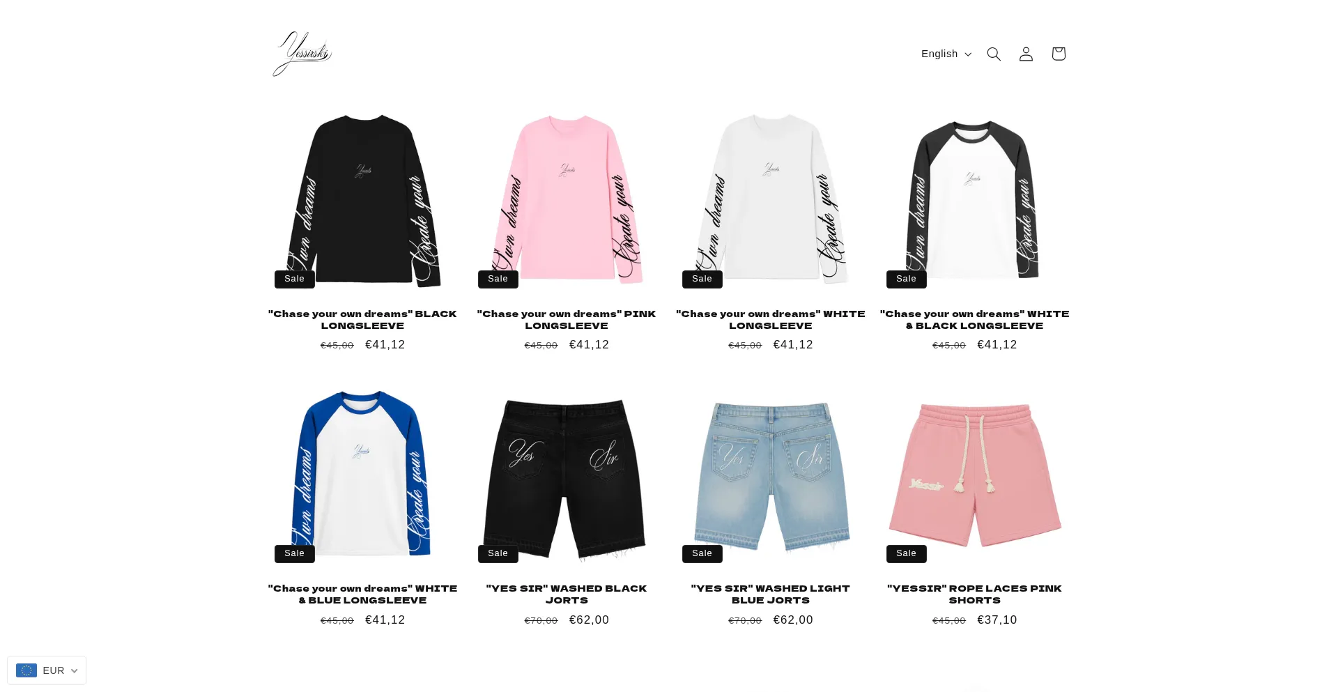 Website screenshot of Yessirskiii999.com