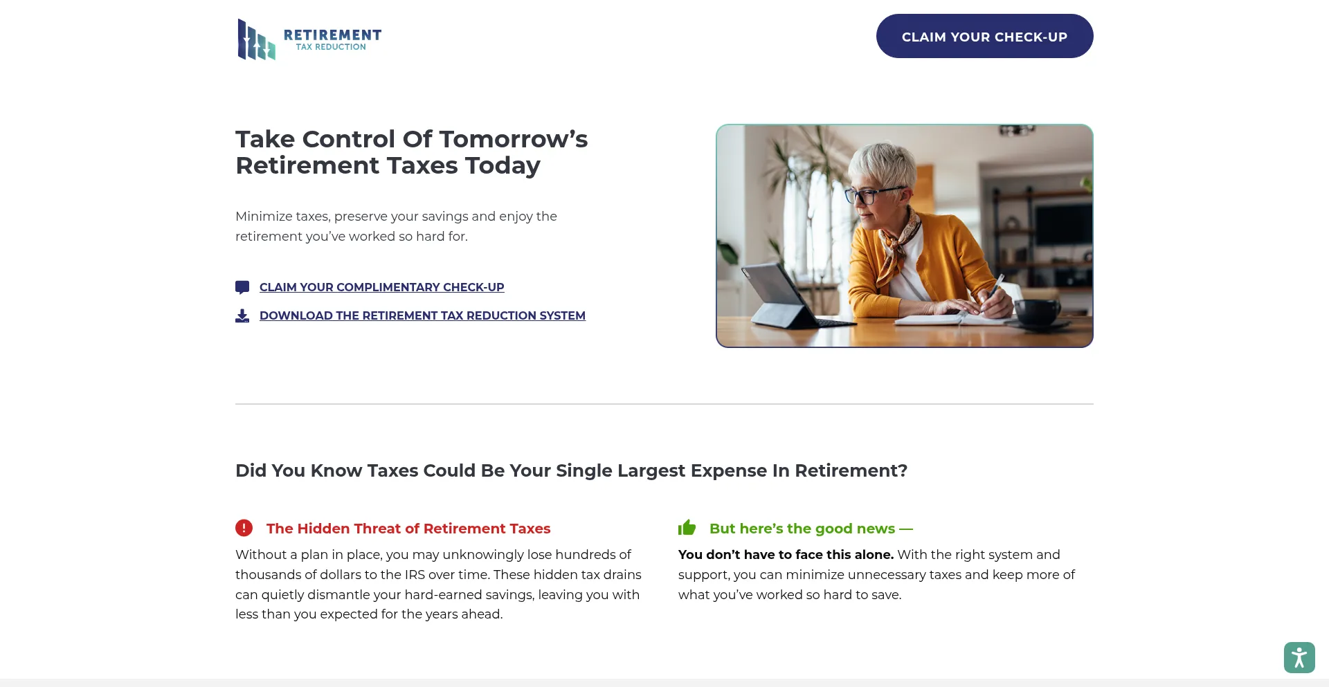 Website screenshot of Yestotaxfree.com