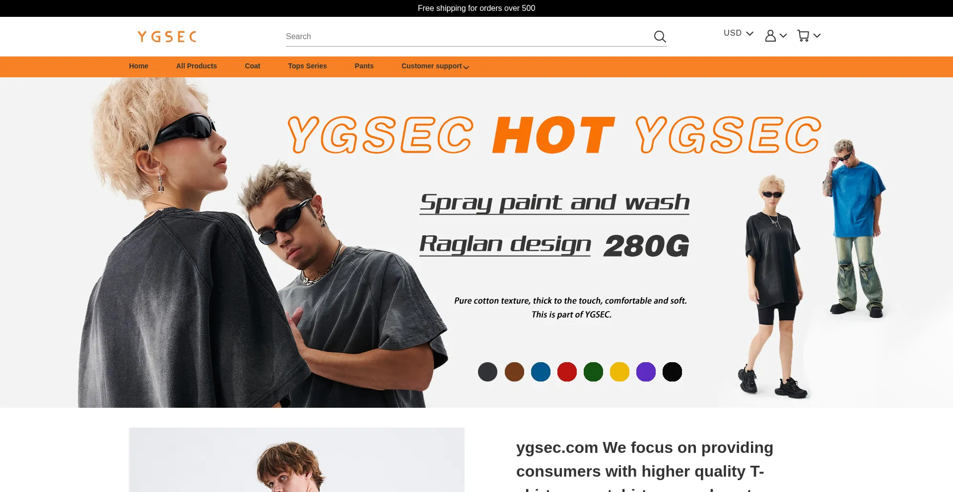 Website screenshot of Ygsec.com