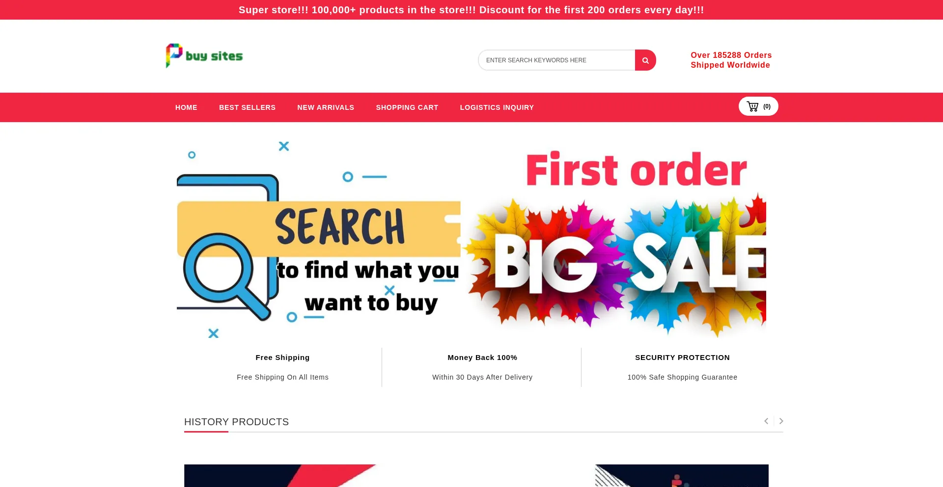 Website screenshot of Yilikear.click
