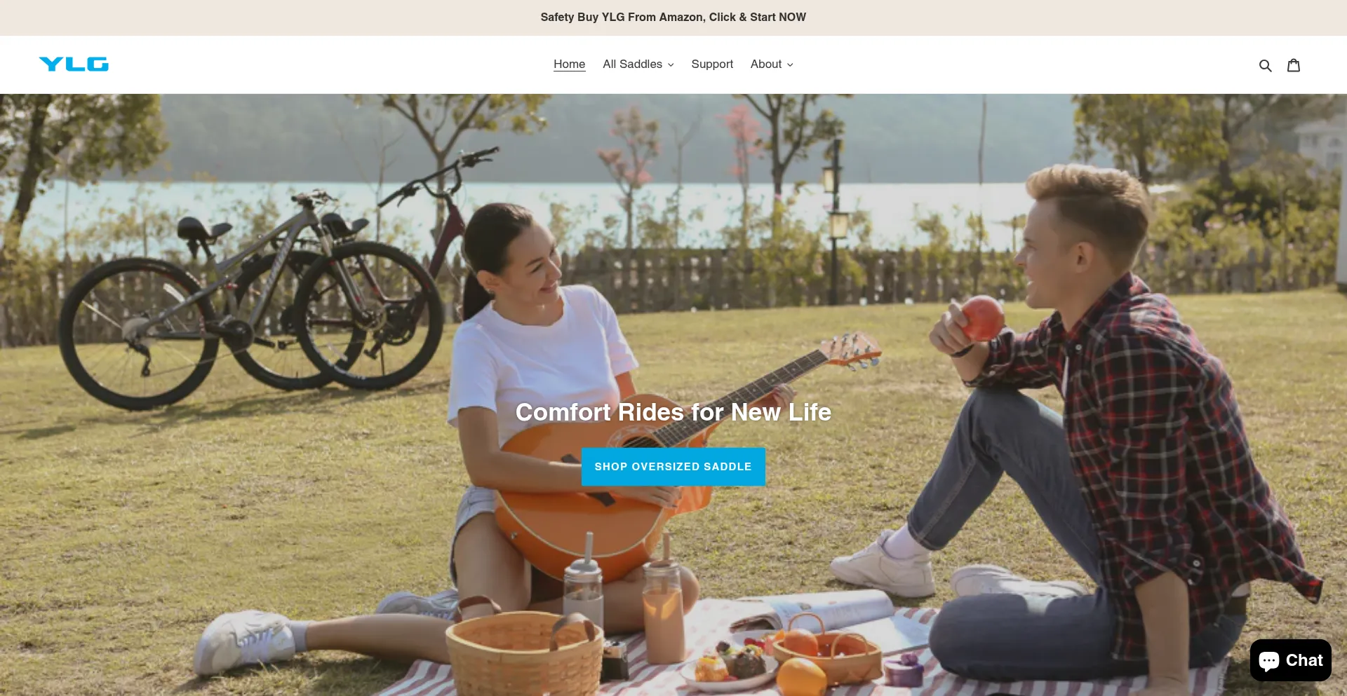 Website screenshot of Ylgbike.com