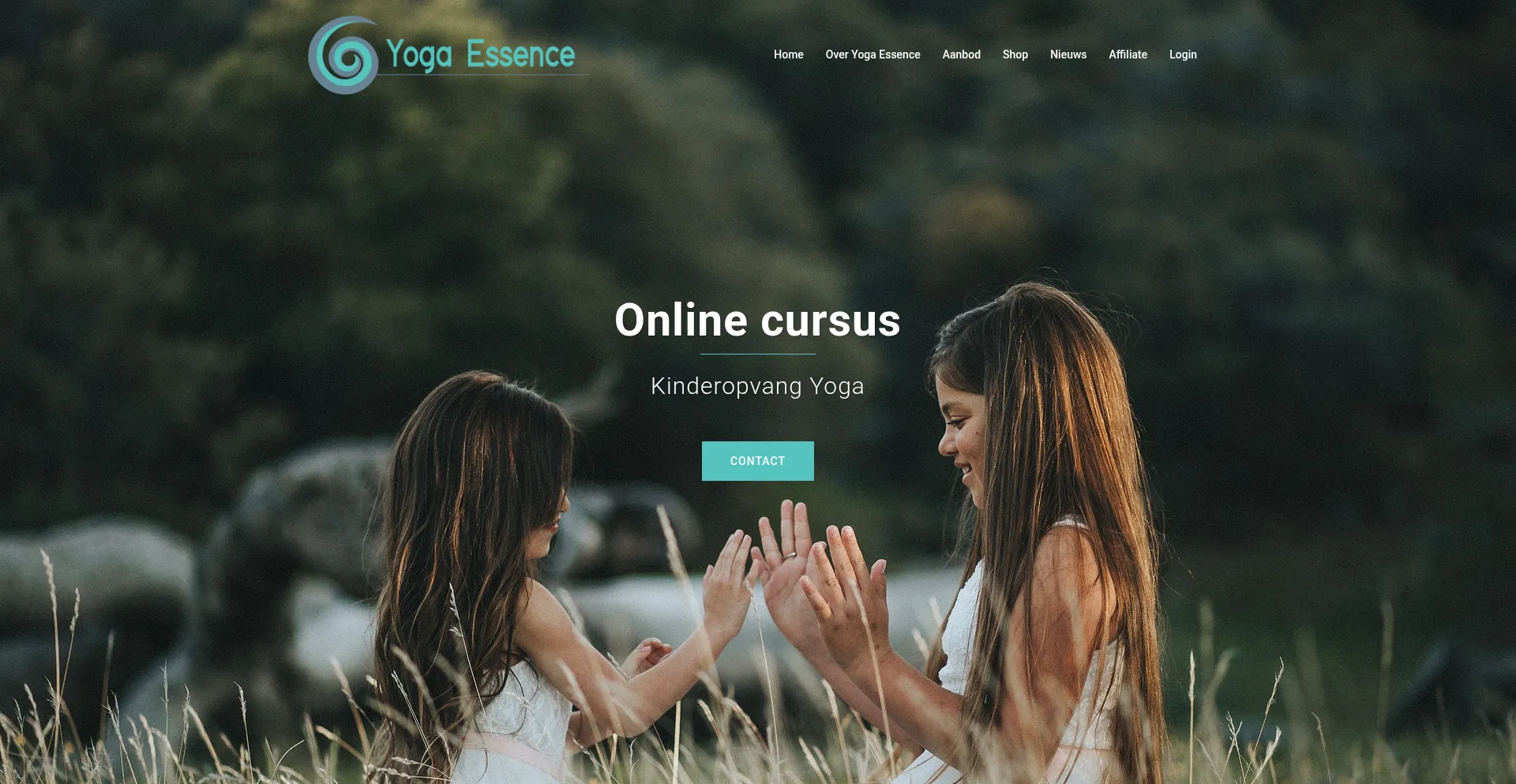 Website screenshot of Yoga-essence.nl