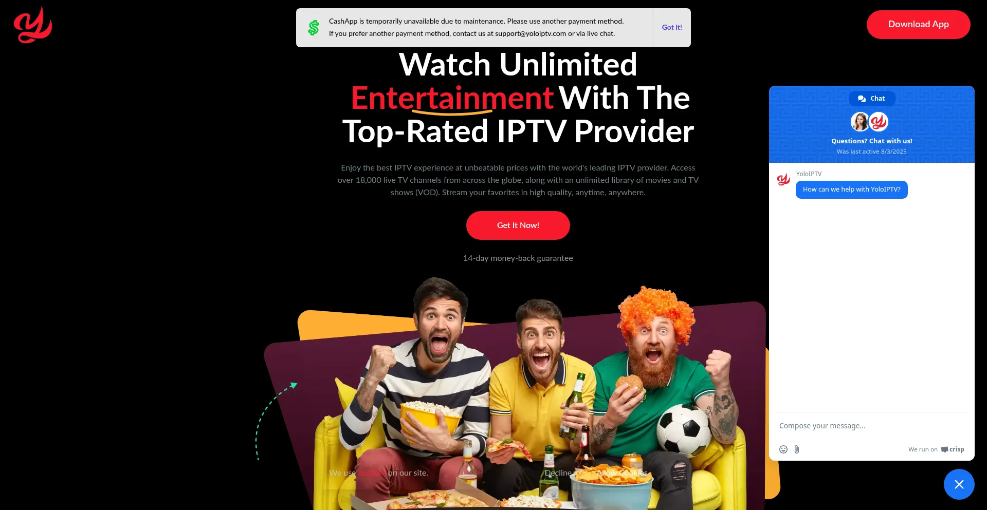 Yoloiptv.net Screenshot