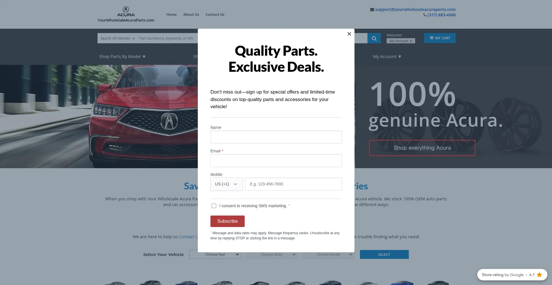 Yourwholesaleacuraparts.com