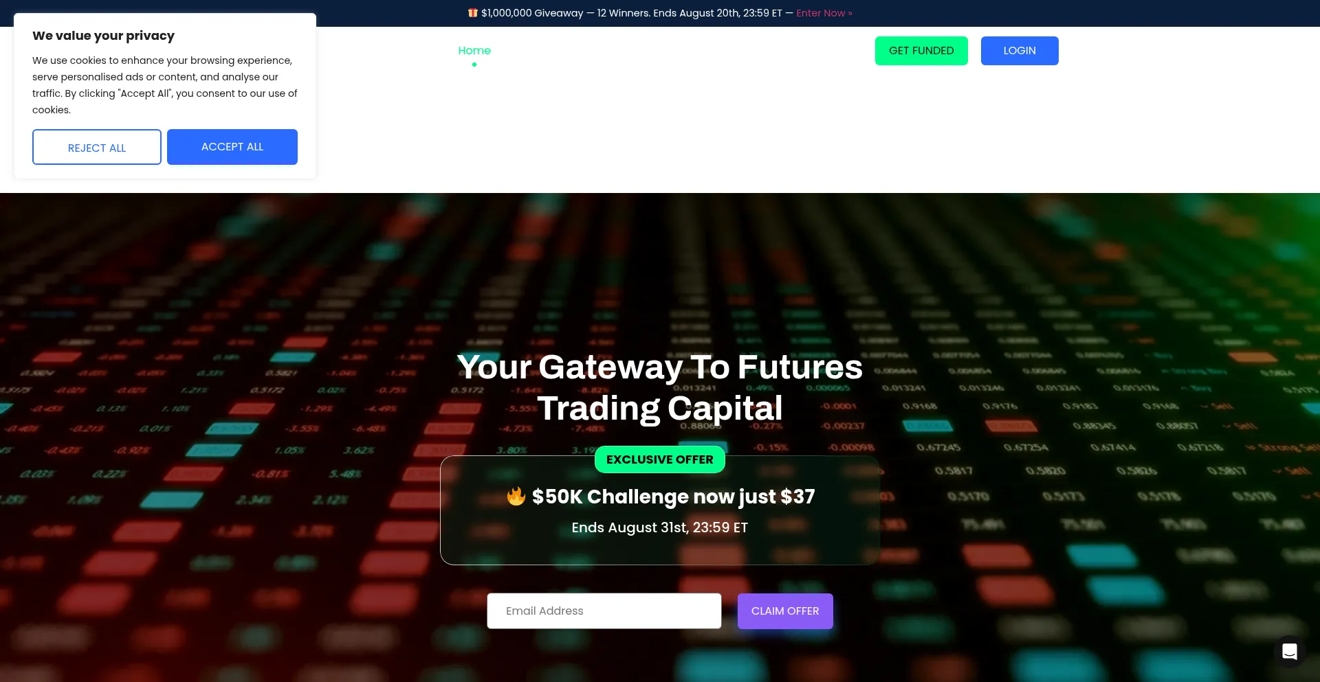Website screenshot of Yrmprop.com